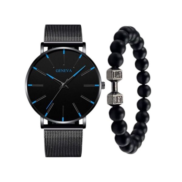 Watch for Men Blue with Bracelet