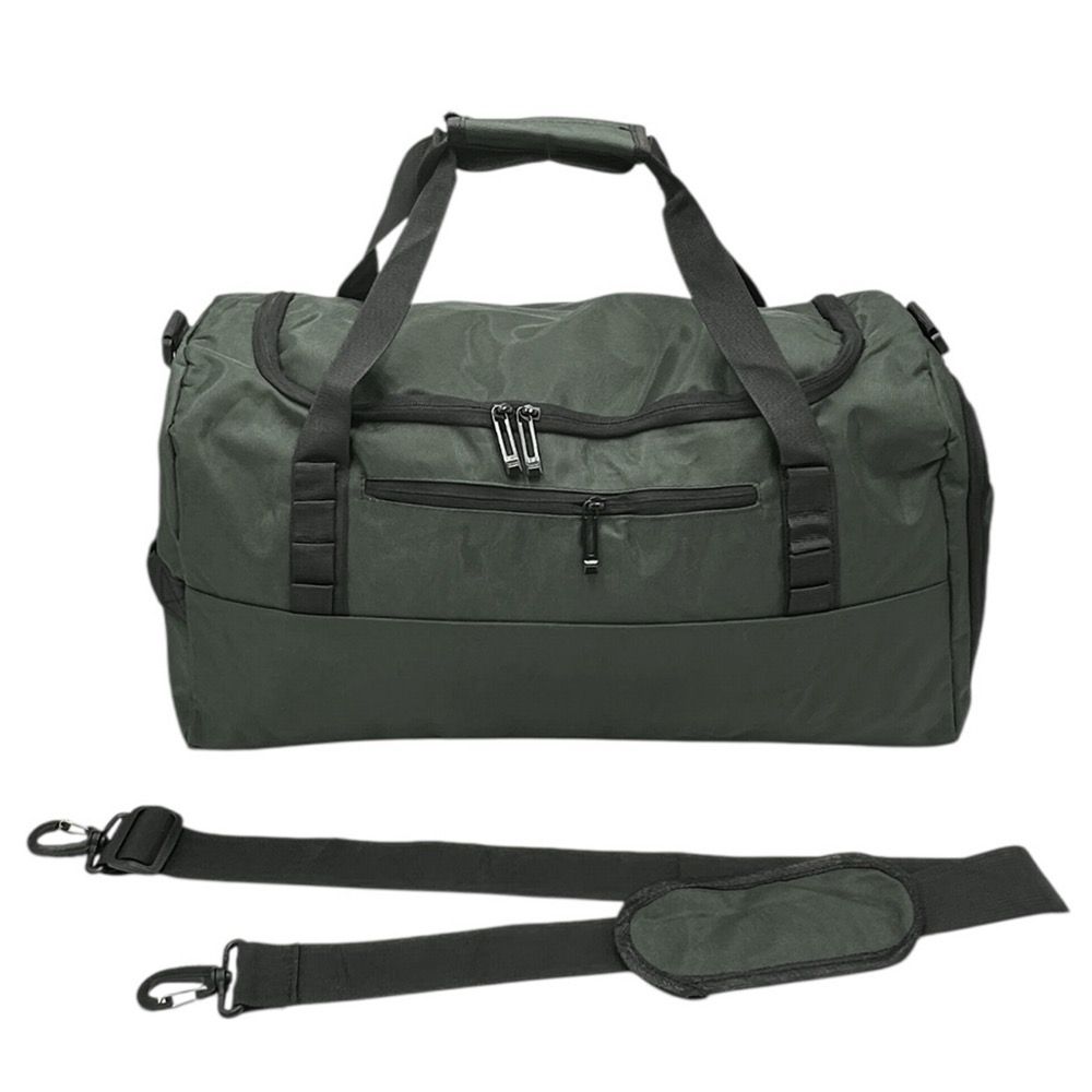 Travel Duffel Bag With Shoe Compartment and AdjustabePadded Strap