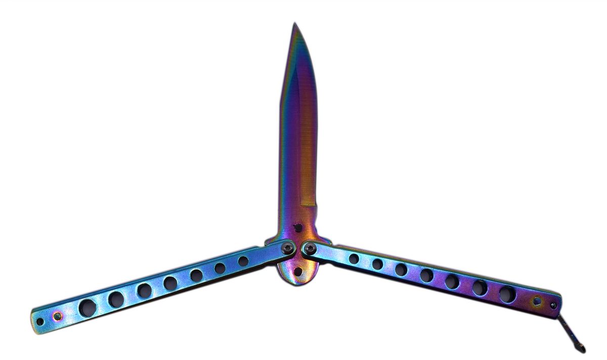 Kalibo Tactical Butterfly Knife Rainbow Spectrum Buy Online in