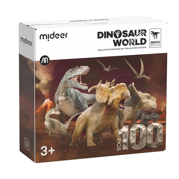 Mideer Dinosaur World Collector's Edition - 100 Figurines