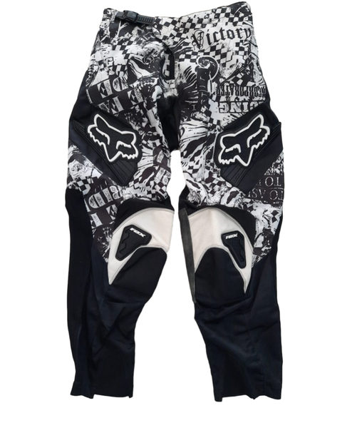 Fox 180 Race White/Black Pants image