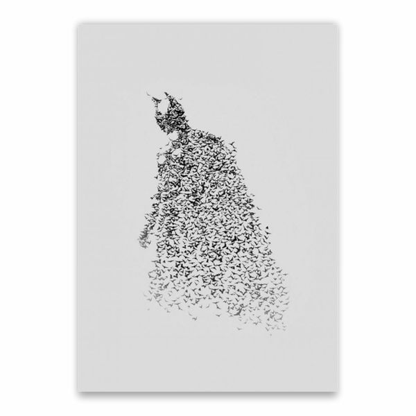 Bats Batman Silhouette Poster - A1