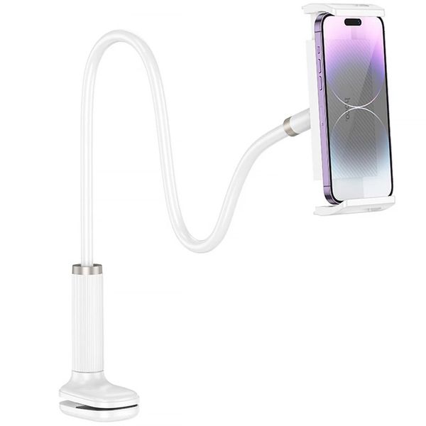 Adjustable Bamboo Clip-On Lazy Stand for Phones &amp; Tablets Flexible 360