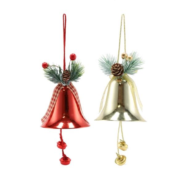 Red and Gold Christmas Tree Bell