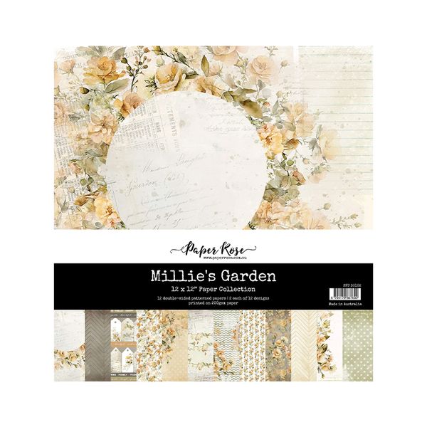 Paper Rose Millie's Garden 12x12 Paper Collection Pack