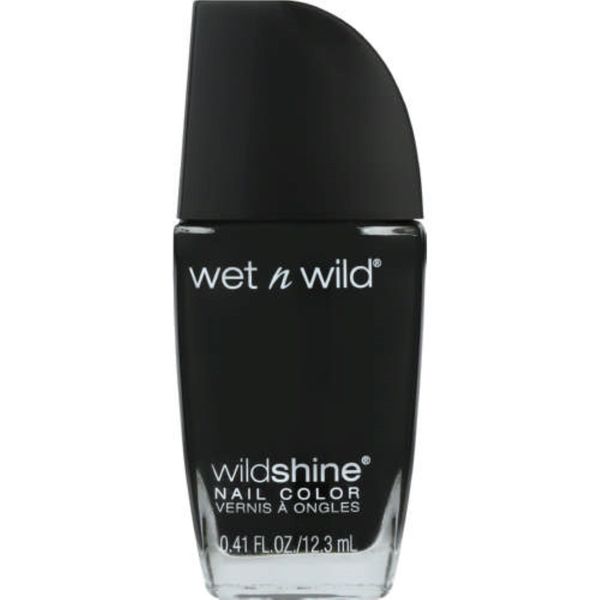 Wet n Wild Wild Shine Nail Color Black Creme 12.7ml x 2