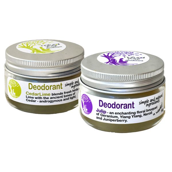 Natural Yogi Julip (50g) and CedarLime Deodorant (50g)