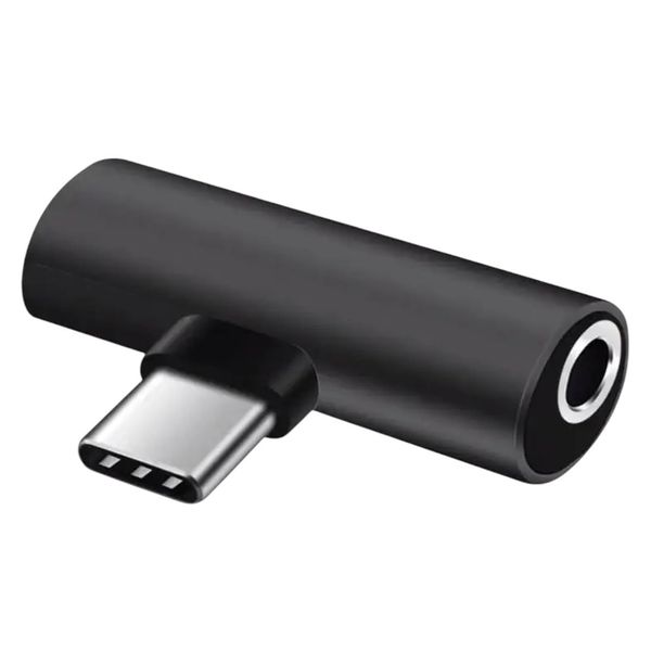 Fudisenn 2-Pack 2-in-1 Type-C to 3.5mm Audio &amp; Charger Adapter Splitter