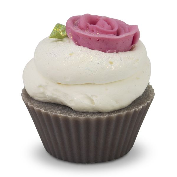 Handmade Soap - Cupcake - Coconut - Lilac - Large - 8cm