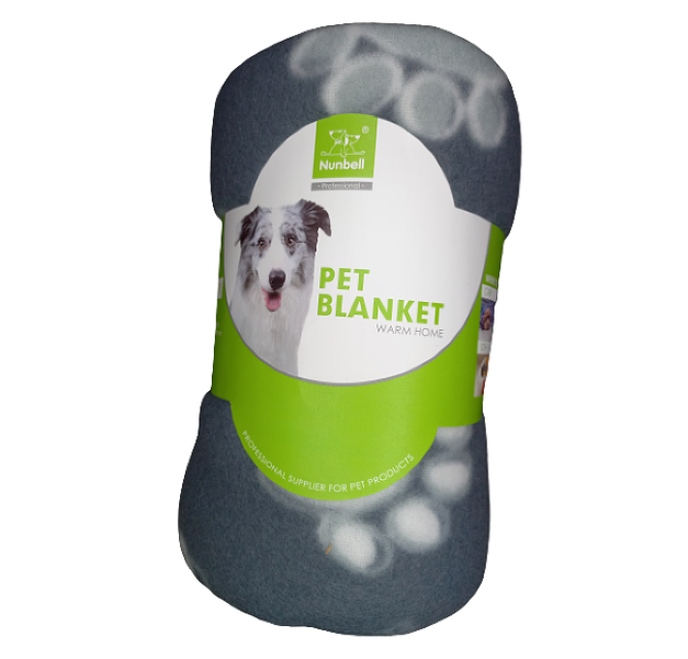 Pet Fleece Sleeping Bed Mat Cover Cozy Warn Dog Blanket (90cmx120cm)