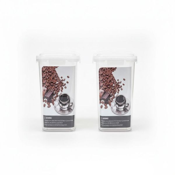 2 Piece 900ML Airtight Food Storage Containers - Freshness Sealed