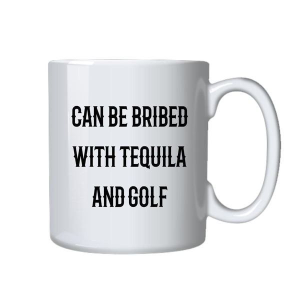 Tequila and Golf Coffee Mug - Best Novelty Funny Cup Gift Idea for