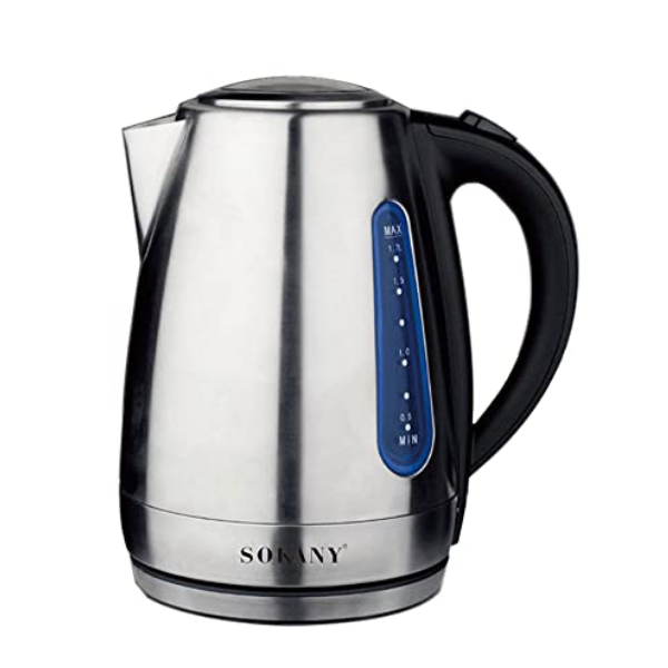 Cordless 360 Swivel base Stainless Steel 1.7L Kettle with Thermal Fuse