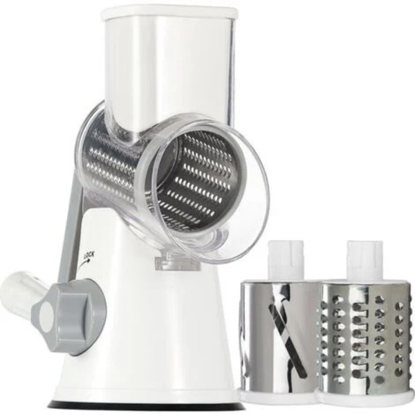 Multifunctional Rotary Cheese Grater, Vegetable Cutter &amp; Shredder