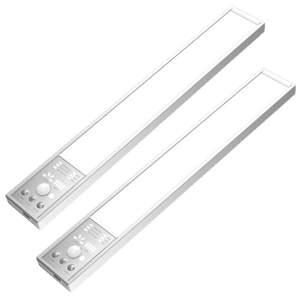 2 Pack Under Cabinet Lights with Motion Sensor Closet Lighting LED Magnetic