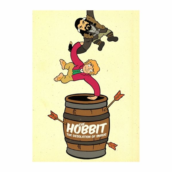 The Hobbit Cartoon Poster - A1