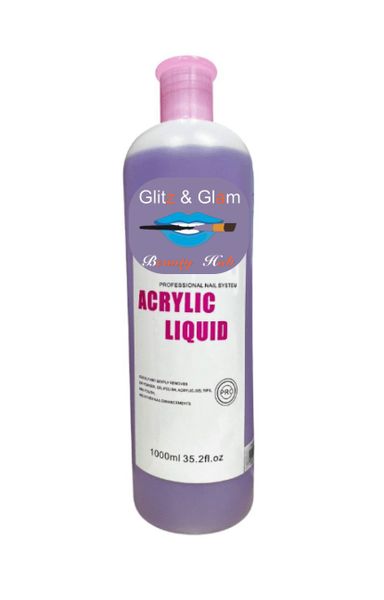 Glitz &amp; Glam Monomer Liquid For Acrylic Nails (1000ML)
