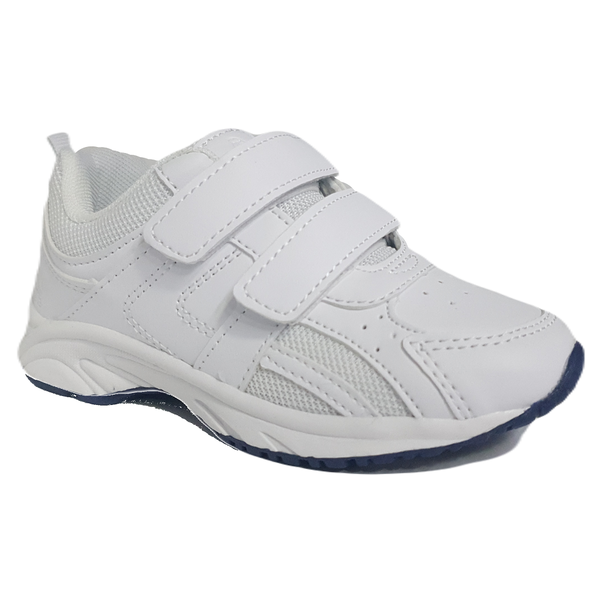 Soft Style By Hush Puppies Deuce Hook and Loop Trainer White