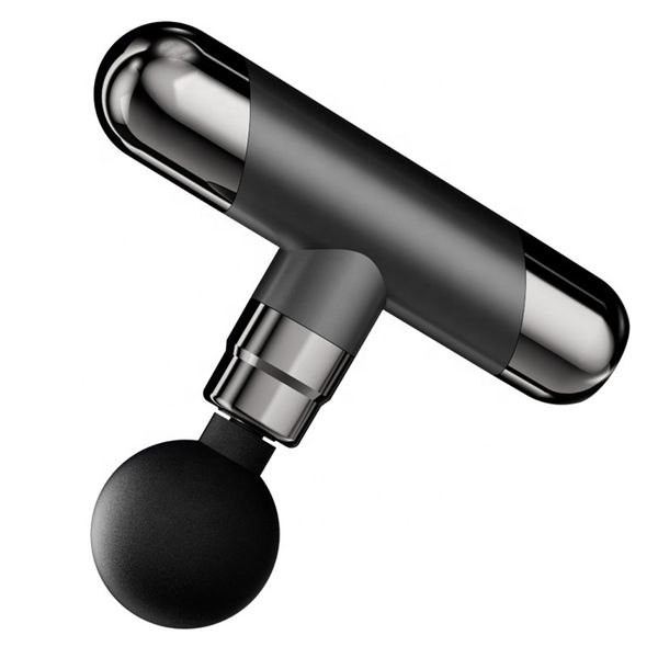 Portable Muscle Massage Gun with Interchangeable Heads - CX2517 - Black