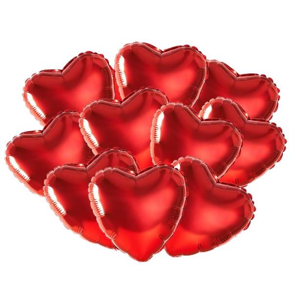 Shaped 18-Inch Foil Balloons Set - Red image