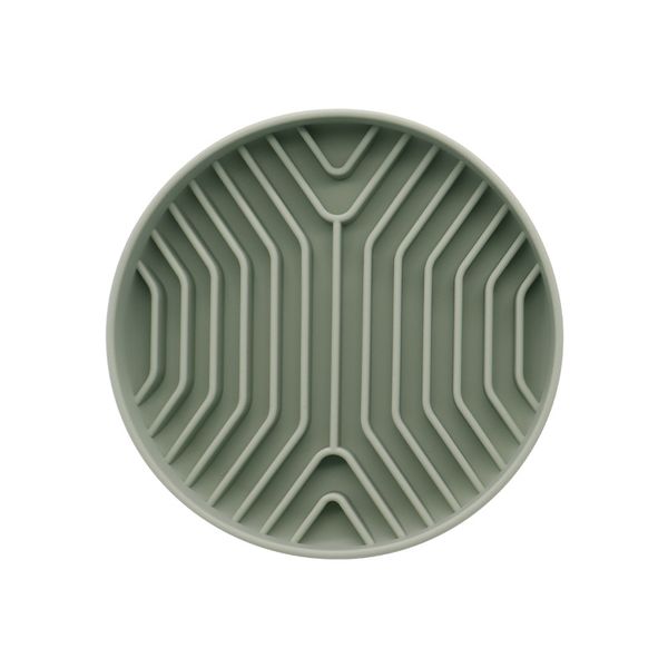 Pet Silicone Licking Bowl with Suction Cup - Green
