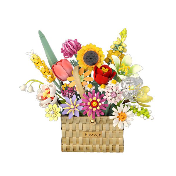 Feelo - Building Block Set - Flower Basket - 1614 Pieces