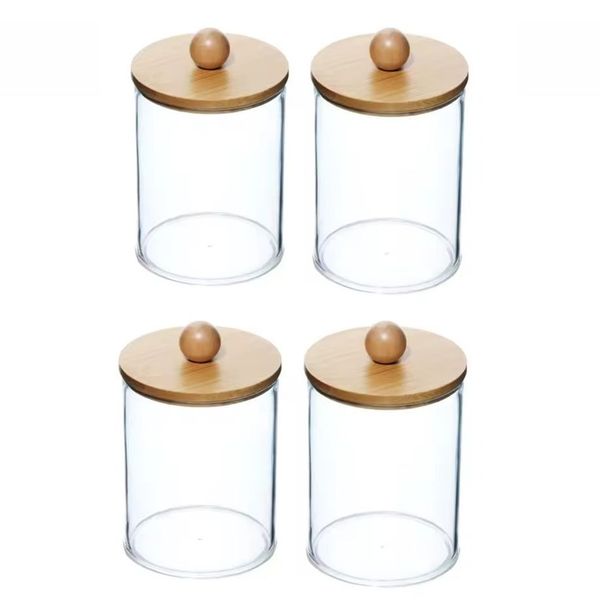 Clear Plastic Organizer with Lid-Pack of 4