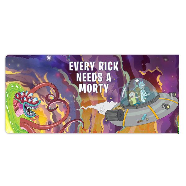 Rick and Morty - Gaming Desk Mat XXL Anti-Slip Mouse Pad (90cm x 40cm)