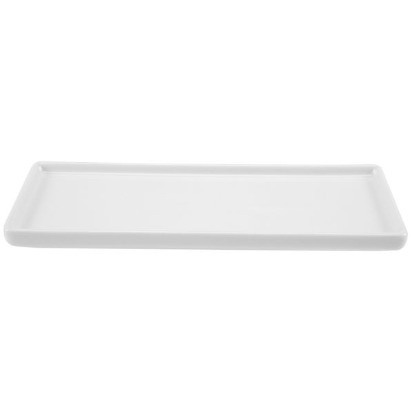Rectangular Ceramic Tray Plate White Porcelain Plate Mouthwash Tray