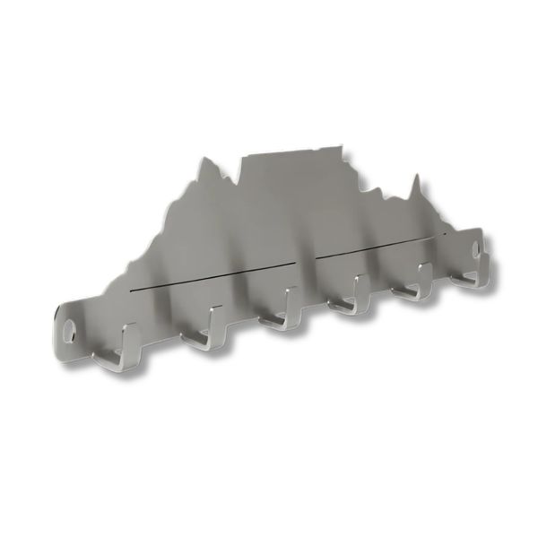 Table Mountain Key Hanger - Stainless Steel Wall-Mounted Organizer