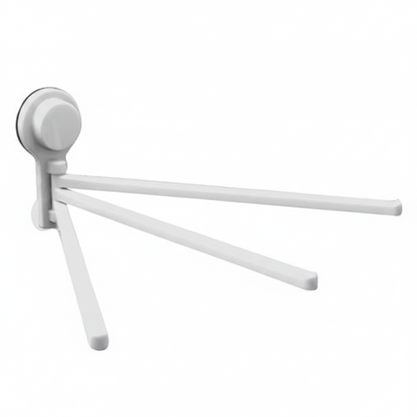 Wall-Mounted Multi-Towel Hanger with Vacuum Suction Cup