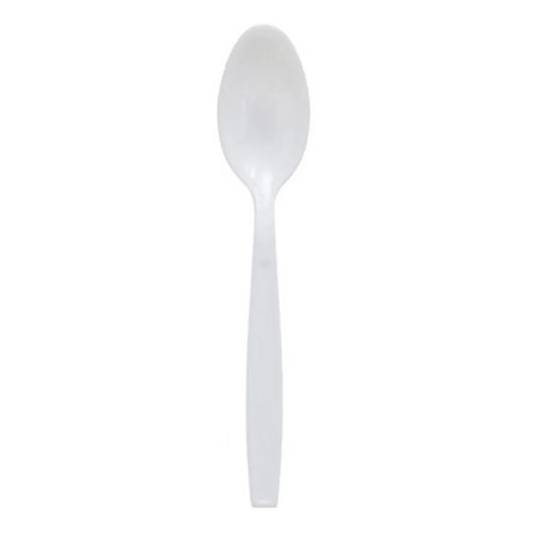 Generic Teaspoon White Plastic (Pack of 500)