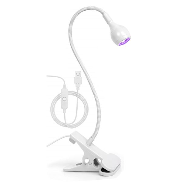 Nail Lamp 3W Flexible Gooseneck Lamp Plug and Play Portable Flash Light