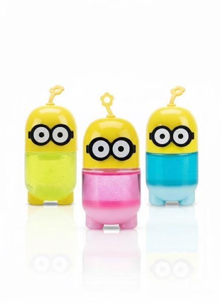 Minion Slime Set - 3 Bottles of Slime in Minion-Themed Containers