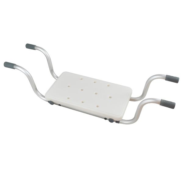 MIkaco Adjustable Bathtub Seat &amp; Storage Caddy w/ Drainage Holes