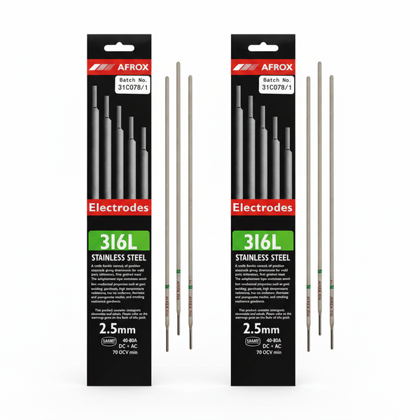 Afrox 316L Stainless Steel Welding Electrodes 2.5mm - 10 Piece - 2 Pack