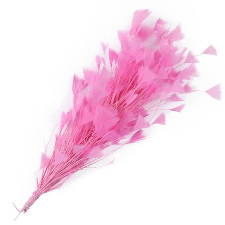 Gadgetvlot 10pcs Pink Artificial Feathers Wedding Party Home Decoration Daily Wall Crafts Accessories, Size: 30-35cm