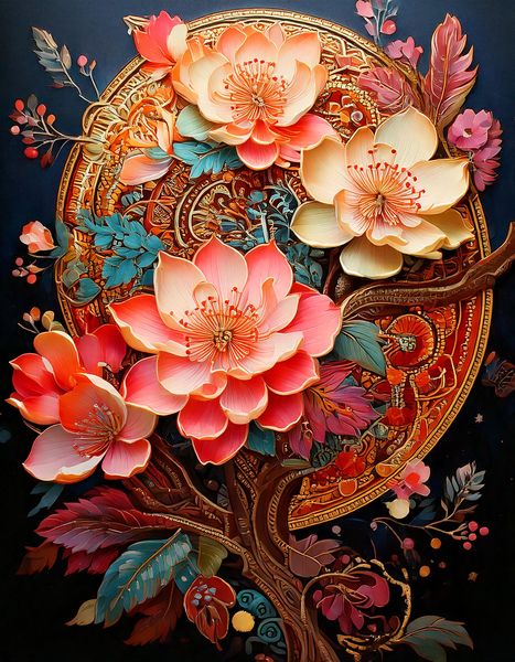 Rootedart Canvas Home Decor Wall Art - Cultural Fusion 108