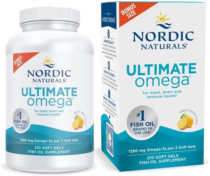 Nordic Naturals Ultimate Omega, Lemon Flavor - 210 Soft Gels, 105 Servings