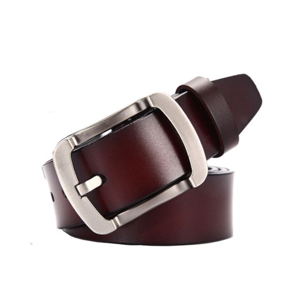 Olive Tree - Genuine Leather Belt Style C - Brown