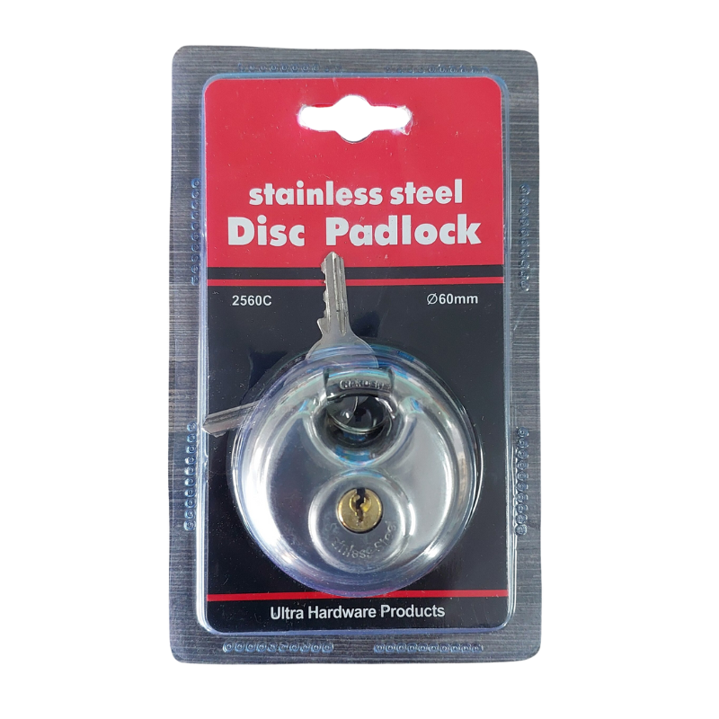 60mm Stainless Steel Disc Padlock 2560C