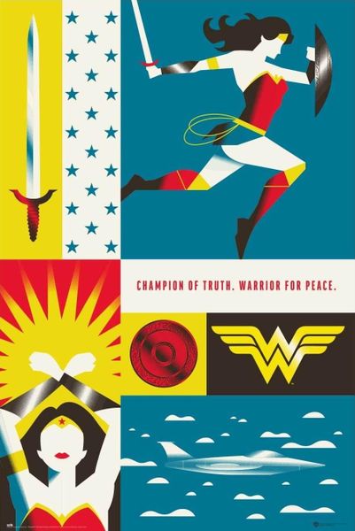 Warner Bros. 100th Birthday (Wonder Woman) Poster