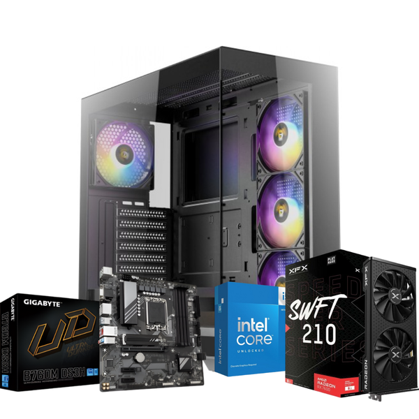 [Pre Built] Liquid Cooled XFX Radeon RX 7600 Intel Core i5-14600K "Omen