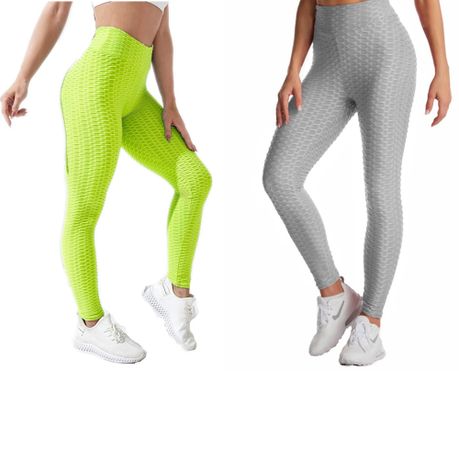 2 x Bosivo Bubble Butt Honeycomb Tummy Control Yoga Pants Leggings Tights, Shop Today. Get it Tomorrow!