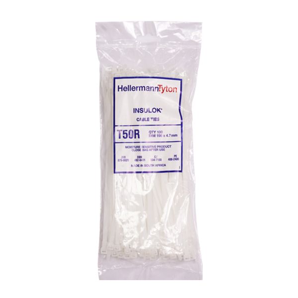 Actsys Cable Ties T50R White 200mmx4.6mm
