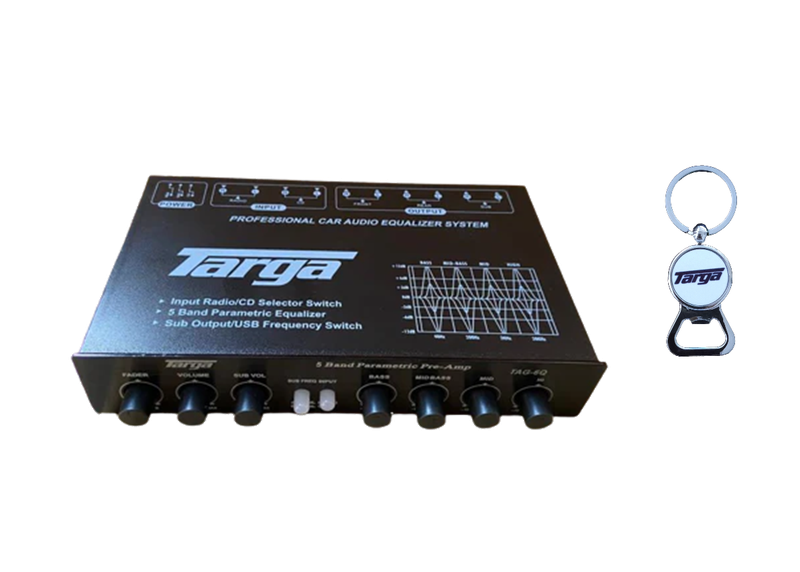 Targa TAG-6Q 5-Band Equalizer with keyring
