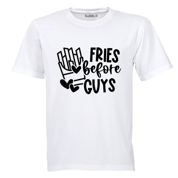 Fries Before Guys - Valentine - Kids T-Shirt