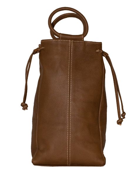 Luvsa LS-TJ122 Full Grain Genuine Leather Wine Holder