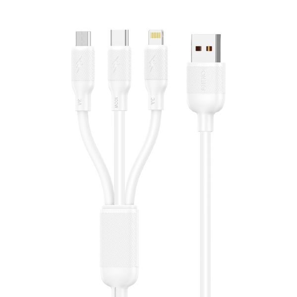 3 in 1 100W Fast Data Cable X80