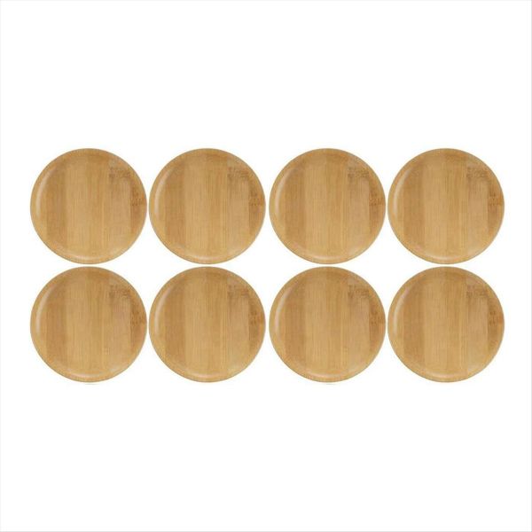 8Pcs Wine Glass Topper, 4Inch Wine Glass Charcuterie Topper Bamboo Wine Gla